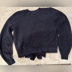 American Eagle Outfitters Dark Gray Crew Neck Sweater